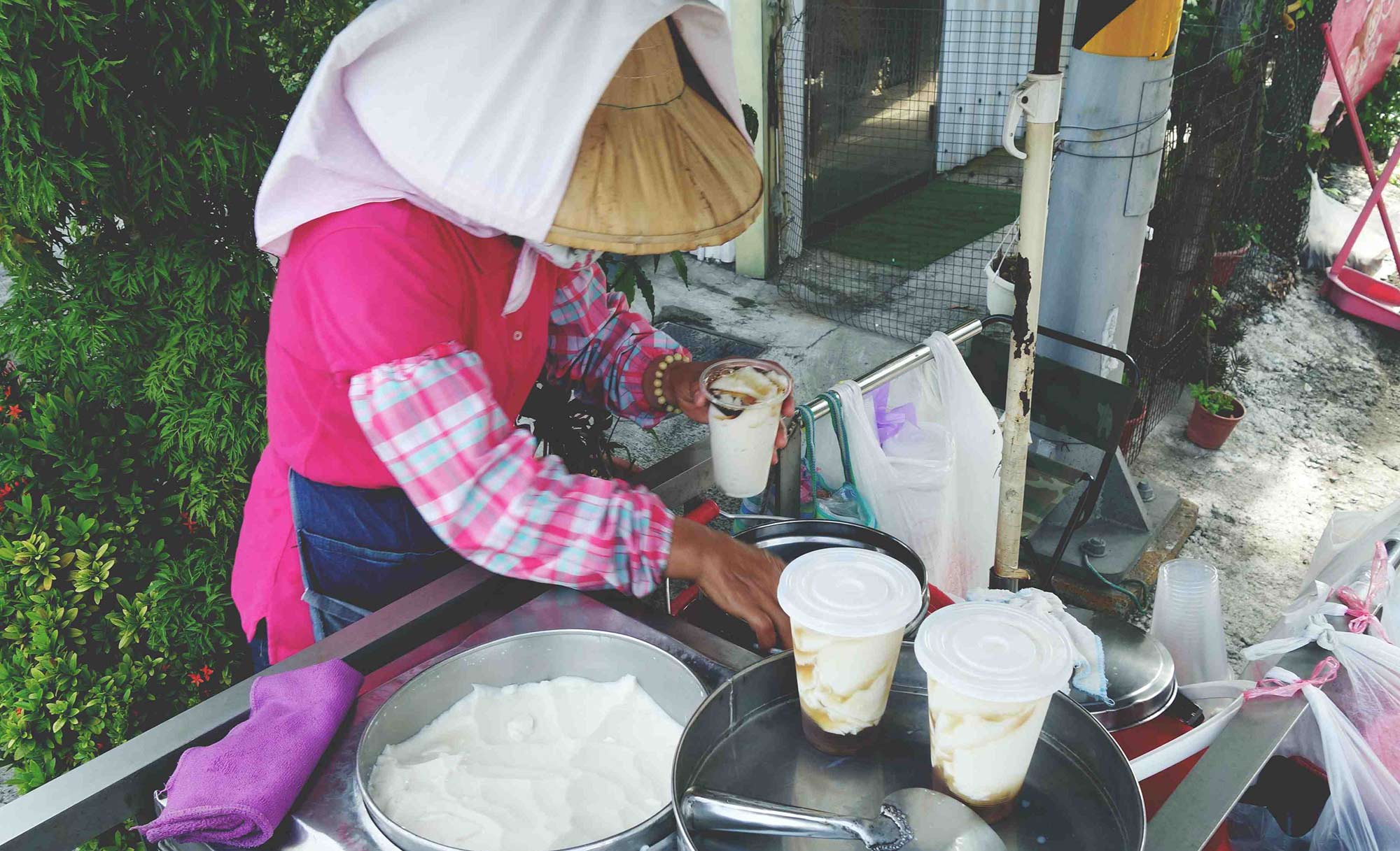 (高雄岡山)阿婆豆花推車