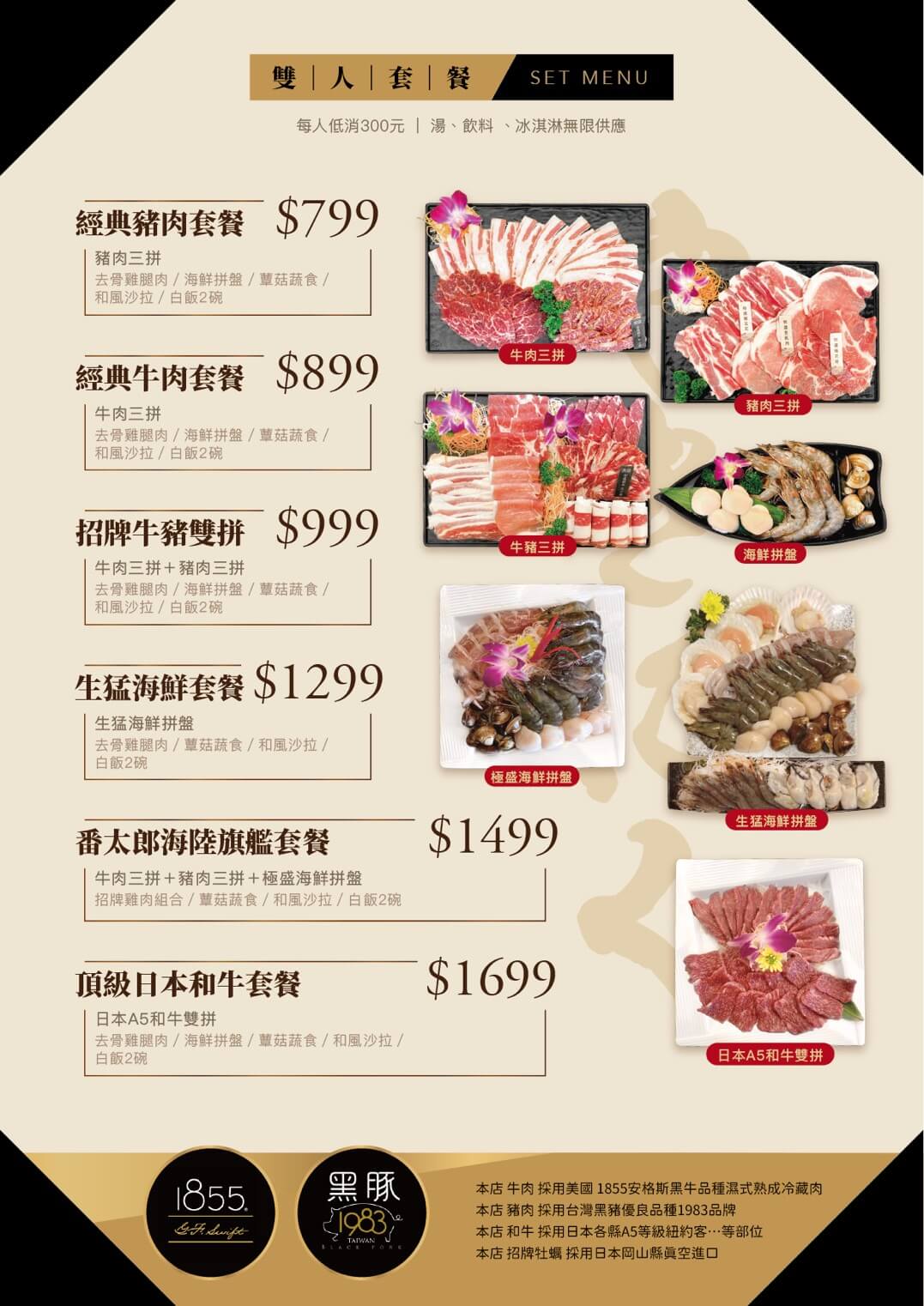 番太郎燒肉屋屏東店菜單