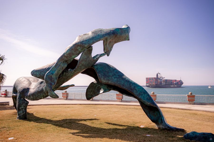 (高雄生活)西子灣公共藝術「海洋之舞」