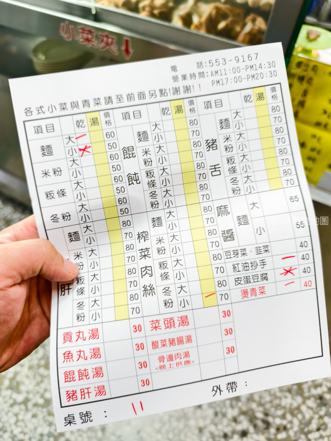 左營文信路美食黑人陽春麵