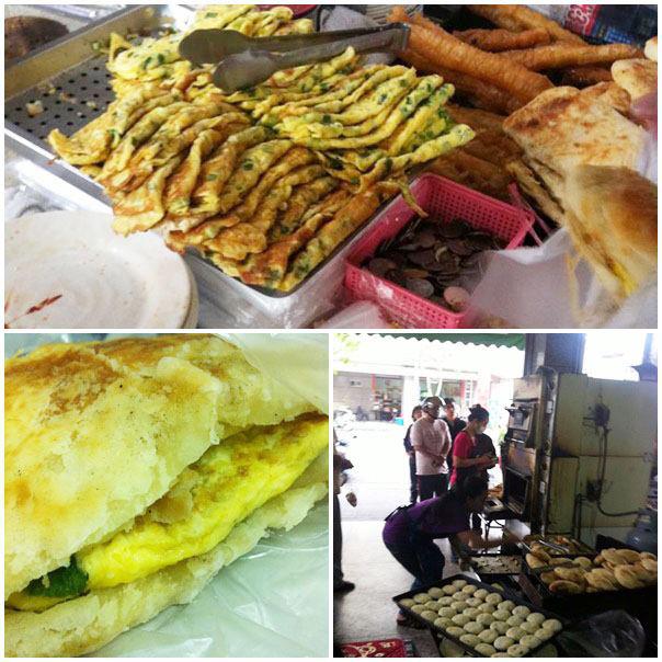 位於火車站前方的有家大排長龍的早餐店...